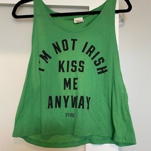 Victorias Secret Pink St Patrick’s Day backless top